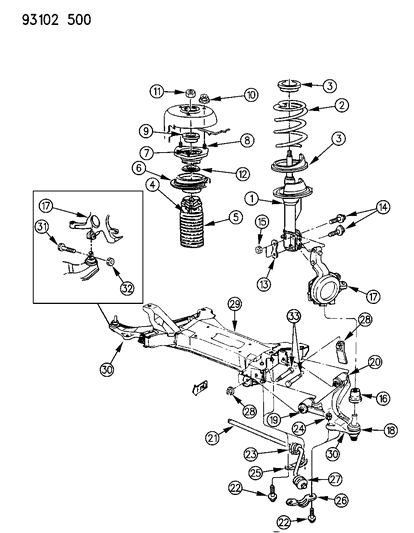 Bearing, Frt. Susp. Strut Dmpr.