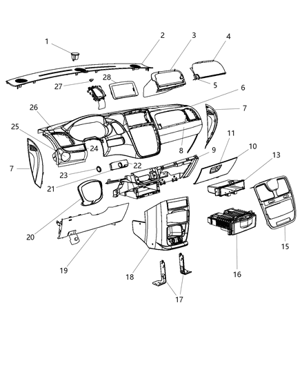 Applique Instrument Panel Ignition Bezel
