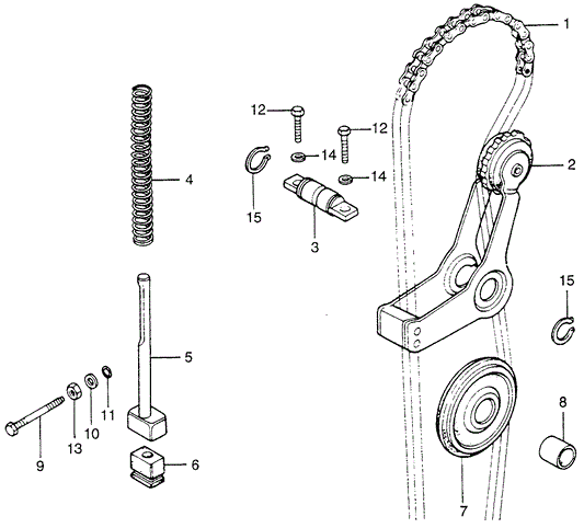 Pin, Cam Chain Guide Roller