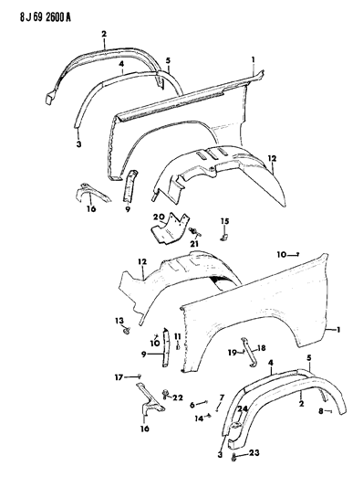 Retainer, Applique, Right