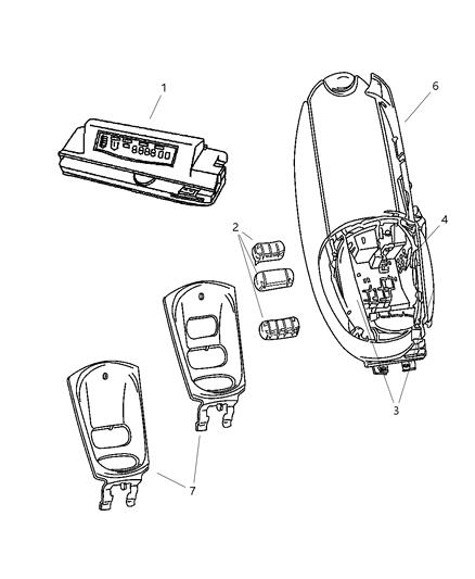 Bezel Overhead Console