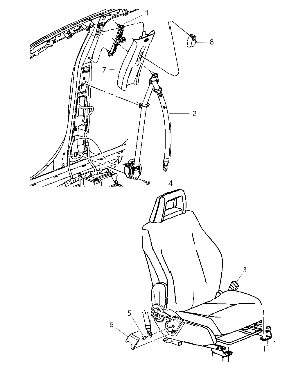 Seat Belt Front Outer