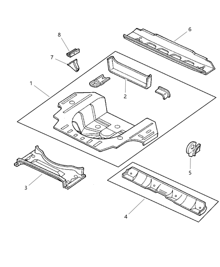 Panel Rear Floor Pan
