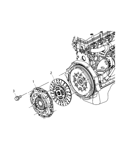 New 2013-2017 Fits Chrysler 3500, 4500, 5500 Clutch Ki-Pressure Plate And Disc - Part # 52104855AA