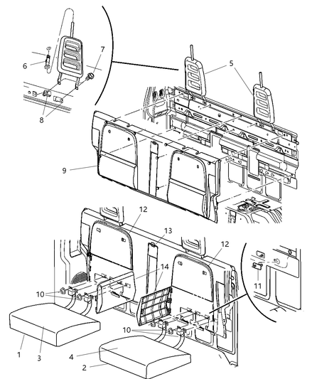 Pad Rear Seat Back
