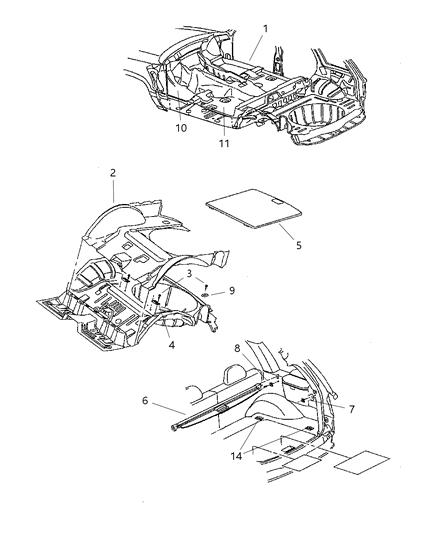 New 2002-2007 Fits Chrysler Grand Cherokee Hook-Cargo Tie Down - Part # 5086138AA