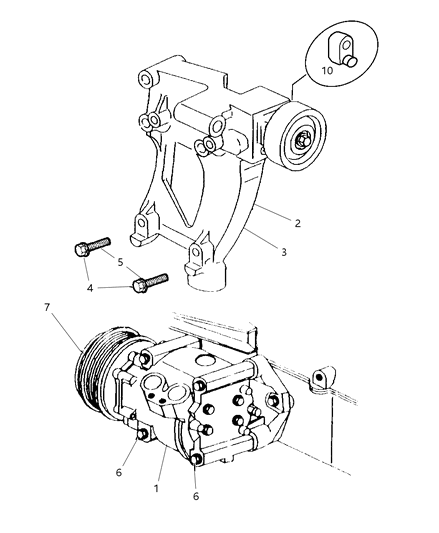 Clutch A/C Compressor