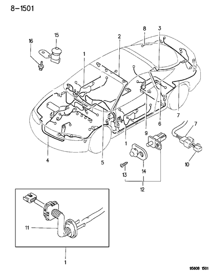 New 1992-2005 Fits Chrysler Avenger Screw-Tapping - Part # MB383490