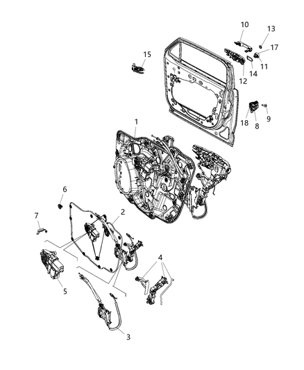 New 2019 Fits Chrysler Renegade Front Door - Part # 68440092AA