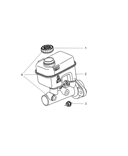 Cap Master Cylinder Reservoir