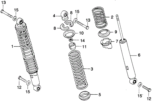 Spring B, Rr. Shock Absorber