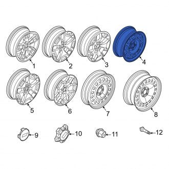 New OEM Wheel Fits, 2021-2023 Ford Bronco Sport - Part # M1PZ1007A