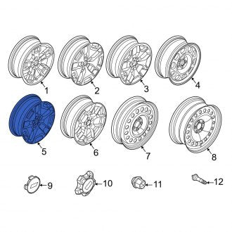 New OEM Wheel Fits, 2021-2023 Ford Bronco Sport - Part # M1PZ1007D