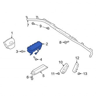 New OEM Upper Instrument Panel Air Bag Fits, 2021-2023 Ford Bronco Sport - Part # LJ6Z78044A74D