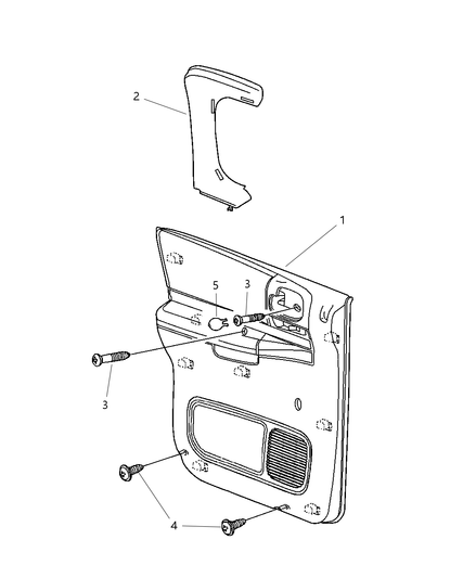 Panel Rear Door Trim
