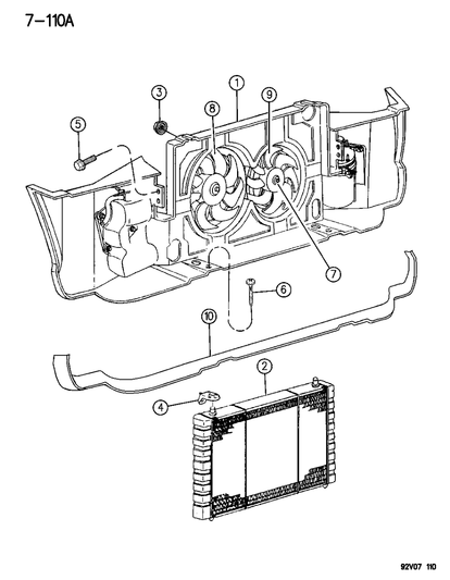 Baffle, Radiator Air, Lower