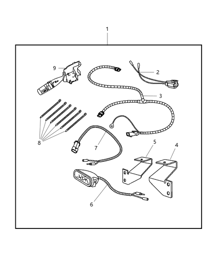 New 2007-2010 Fits Chrysler Wrangler Harness-Jumper - Part # 68002493AA