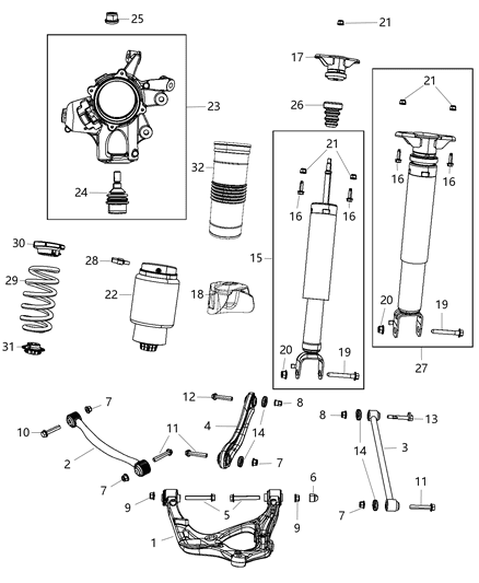 New 2012-2013 Fits Chrysler Grand Cherokee Shield-Dust Suspension Rear - Part # 4877448AB