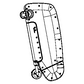 New 2009-2012 Fits Chrysler 1500 Visor-Without Mirror - Part # 1HR89BD1AB