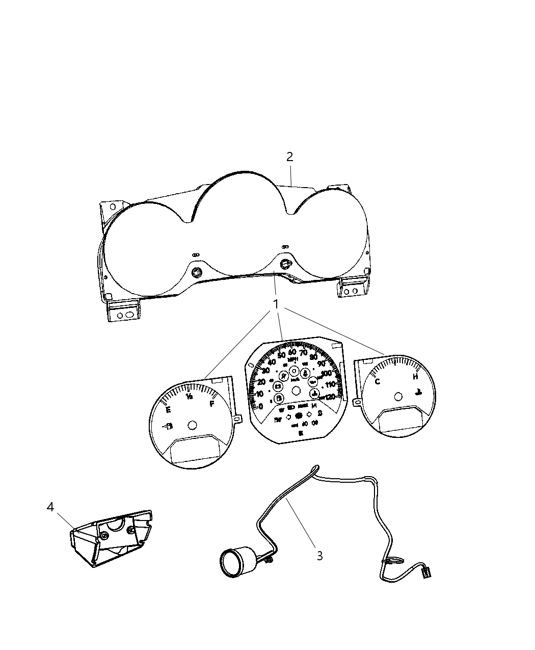 Mask And Lens Instrument Cluster