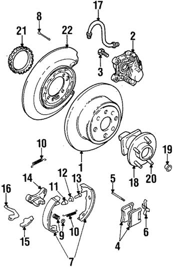 Drum Brake Shoe Hold Down Spring