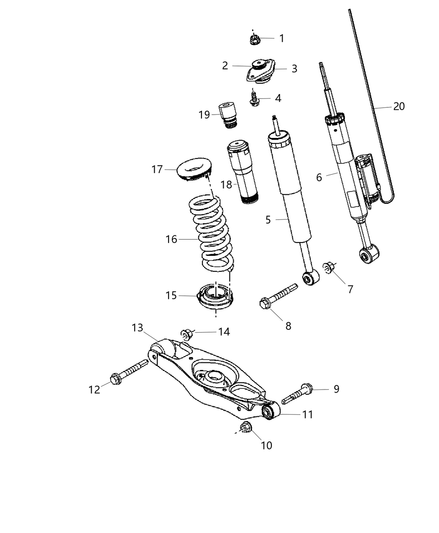 Shock Absorber Suspension Rear
