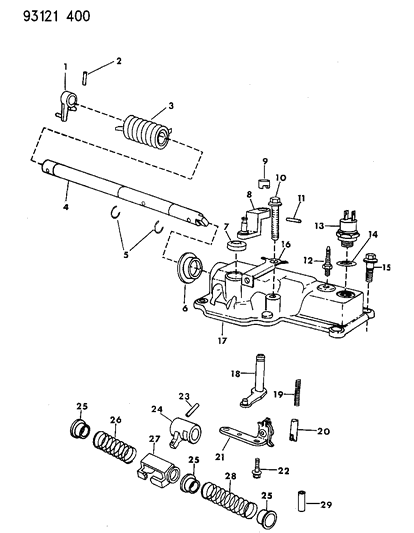 Pin, Selector Lever Shaft, Roll