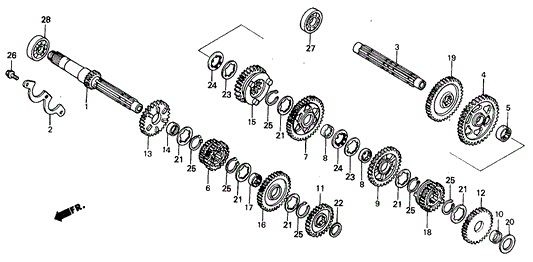 Gear, Countershaft Fifth (26T)