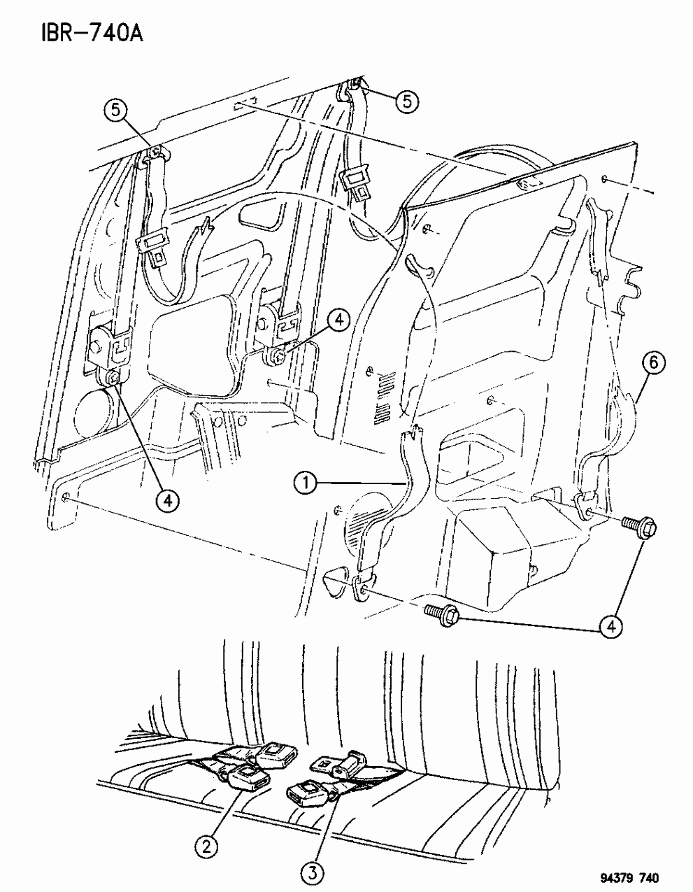 Seat Belt, Buckle And Adjuster