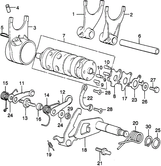 Fork, R. Gearshift