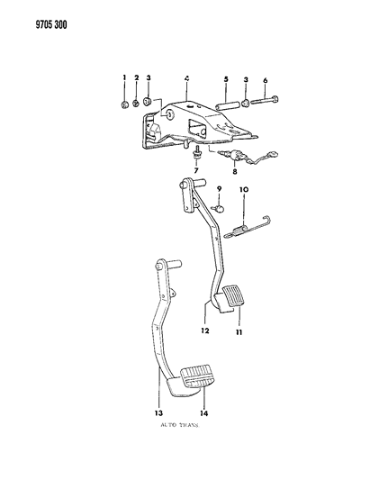 Pad, Pedal, Auto. Trans.