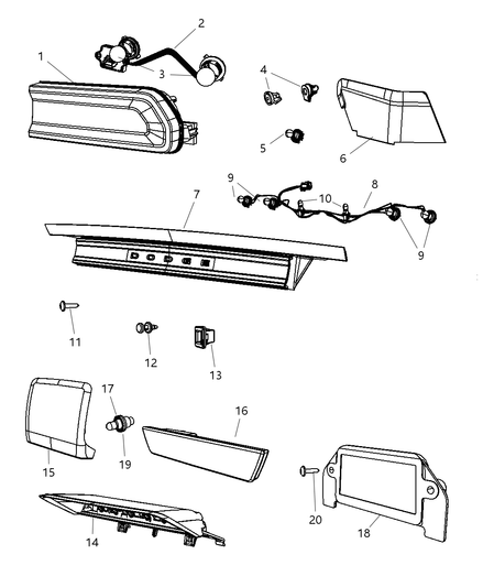 Cover High Mounted Stop Lamp