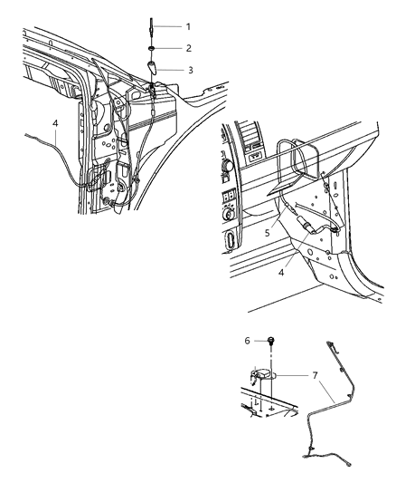 Antenna Base Cable And Bracket