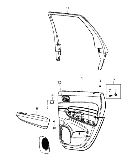 Panel Rear Door Trim