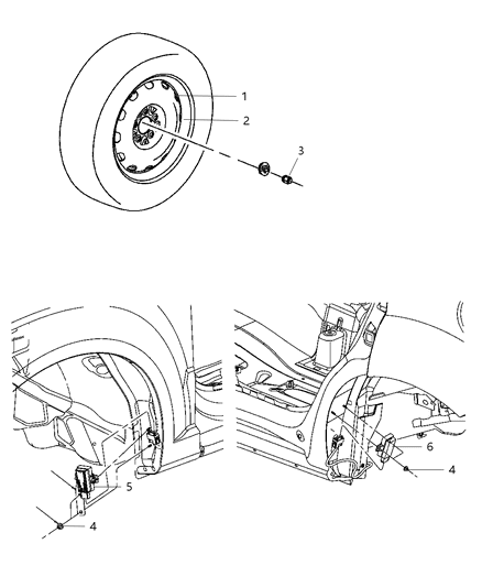 New 2009-2010 Fits Chrysler Caliber, Compass, Patriot Aluminum Wheel - Part # 1RA22GSAAA