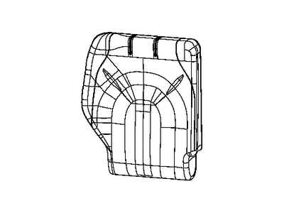 New 2018-2019 Fits Chrysler Pacifica Rear Seat Back Cover - Part # 6ED17LA3AA