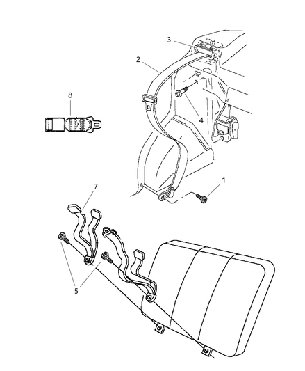 Seat Belt Rear Outer