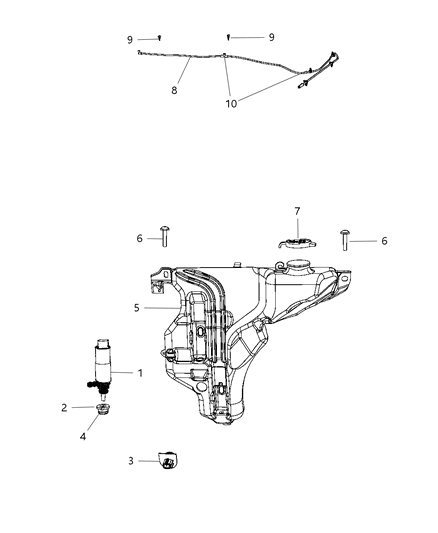 Cap Washer Reservoir