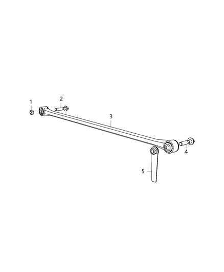 New 2014-2018 Fits Chrysler 2500 Bar-Rear - Part # 4877153AB