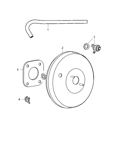 Hose Brake Booster Vacuum