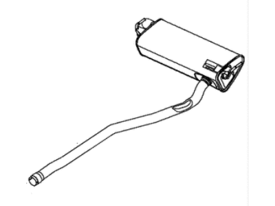 New 2018 Fits Chrysler Caliber, Compass, Patriot Exhaust Muffler - Part # 68249241AA