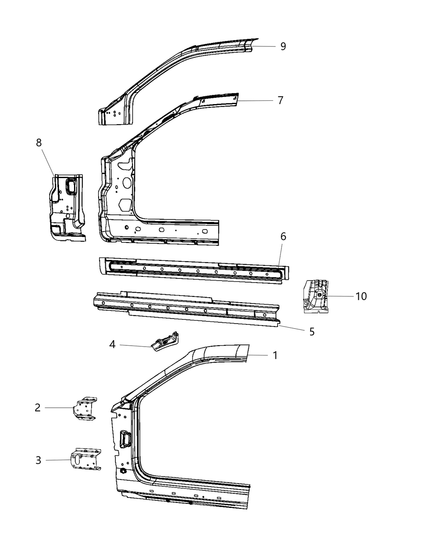 Panel Body Side Aperture Front