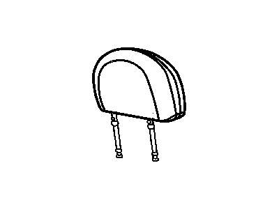 New 2003-2004 Fits Chrysler Grand Cherokee Headrest-Rear - Part # XR691L5AA