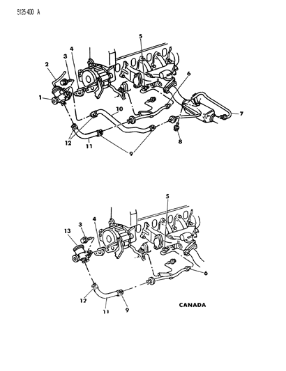 Tube, Comb. Valve To Exh. Man.