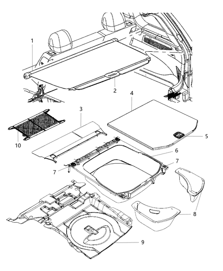 Handle Kit Cargo Cover Kit Includes Upper And Lower Handles, Upper And Lower Bumpers And Attachment Screws