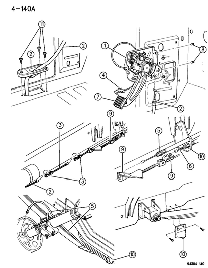 Cable Assembly, Rear Rt.