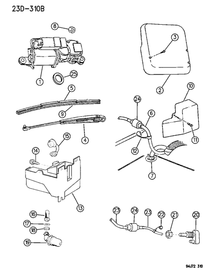 New Fits Chrysler Shim-Wiper Motor - Part # 55154556
