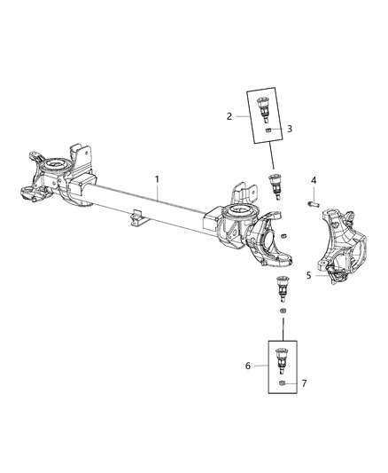 New 2013-2015 Fits Chrysler 3500, 4500, 5500 Housing-Axle - Part # 68217029AA