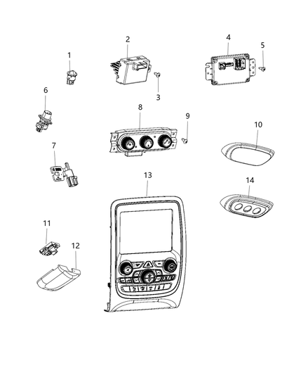 Control A/C And Heater - Aux
