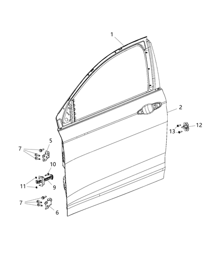 Panel Front Door Outer